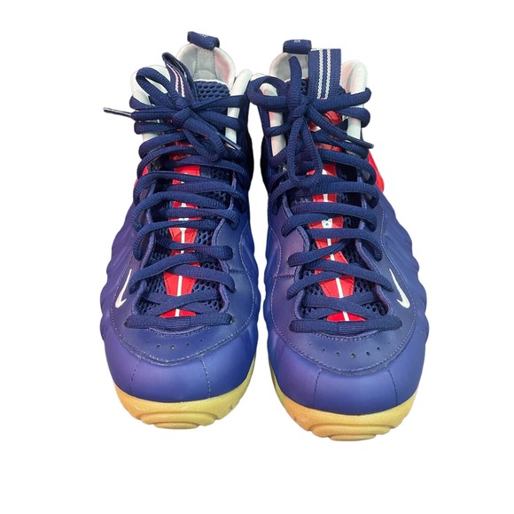 Nike Air Foamposite Pro Blue Red White USA Sneakers CJ0325-400 Size 8.5 US main image 5